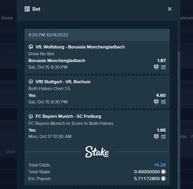 Bundesliga Parley Betting Tip